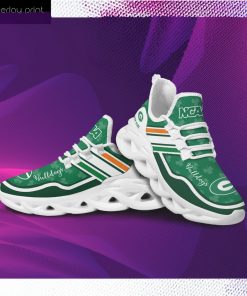 Georgia Bulldogs NCAA Logo St. Patrick's Day Shamrock Custom Name Clunky Max Soul Shoes Sneakers For Mens Womens