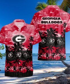 Georgia Bulldogs Palms Tree Hawaiian Shirt