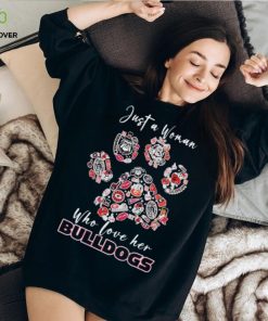 Georgia Bulldogs Paw Just a Woman who love her Bulldogs hoodie, sweater, longsleeve, shirt v-neck, t-shirt