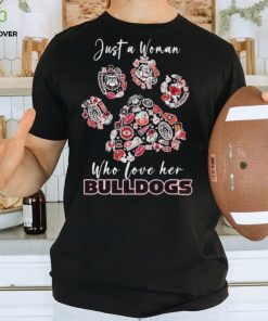 Georgia Bulldogs Paw Just a Woman who love her Bulldogs hoodie, sweater, longsleeve, shirt v-neck, t-shirt