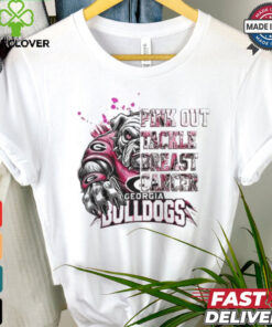 Georgia Bulldogs Pink Out Tackle Breast Cancer 2024 T shirt