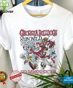 Georgia Bulldogs Run Wild Through The SEC Go Dawgs Sic ‘Em Shirt