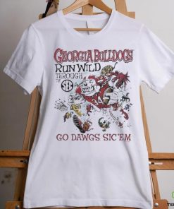 Georgia Bulldogs Run Wild Through The SEC Go Dawgs Sic ‘Em Shirt