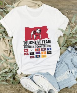 Georgia Bulldogs SEC Toughest Team Flag Toughest Conference 15 Shirt