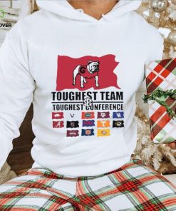 Georgia Bulldogs SEC Toughest Team Flag Toughest Conference 15 Shirt