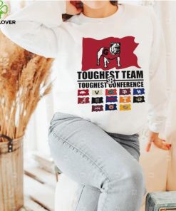 Georgia Bulldogs SEC toughest team toughest conference flags Classic T hoodie, sweater, longsleeve, shirt v-neck, t-shirt