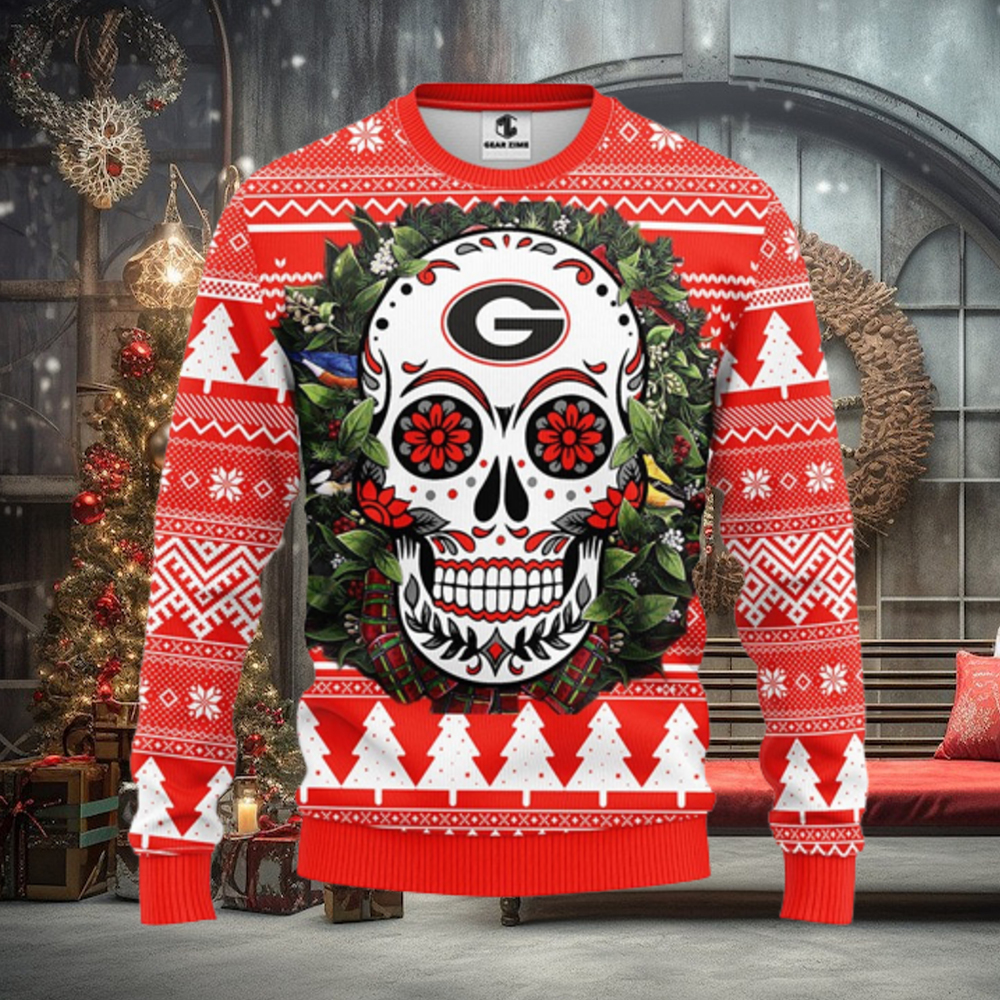 San Francisco 49ers Grateful Dead Skull And Bears Ugly Sweater - T