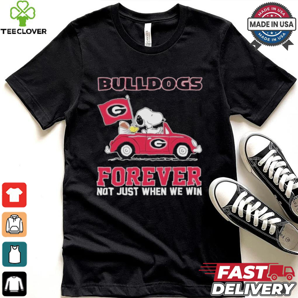 Georgia Bulldogs Snoopy Fan Forever Not Just When We Win And Lose T Shirt Georgia Bulldogs Snoopy Fan Forever Not Just When We Win And Lose T Shirt
