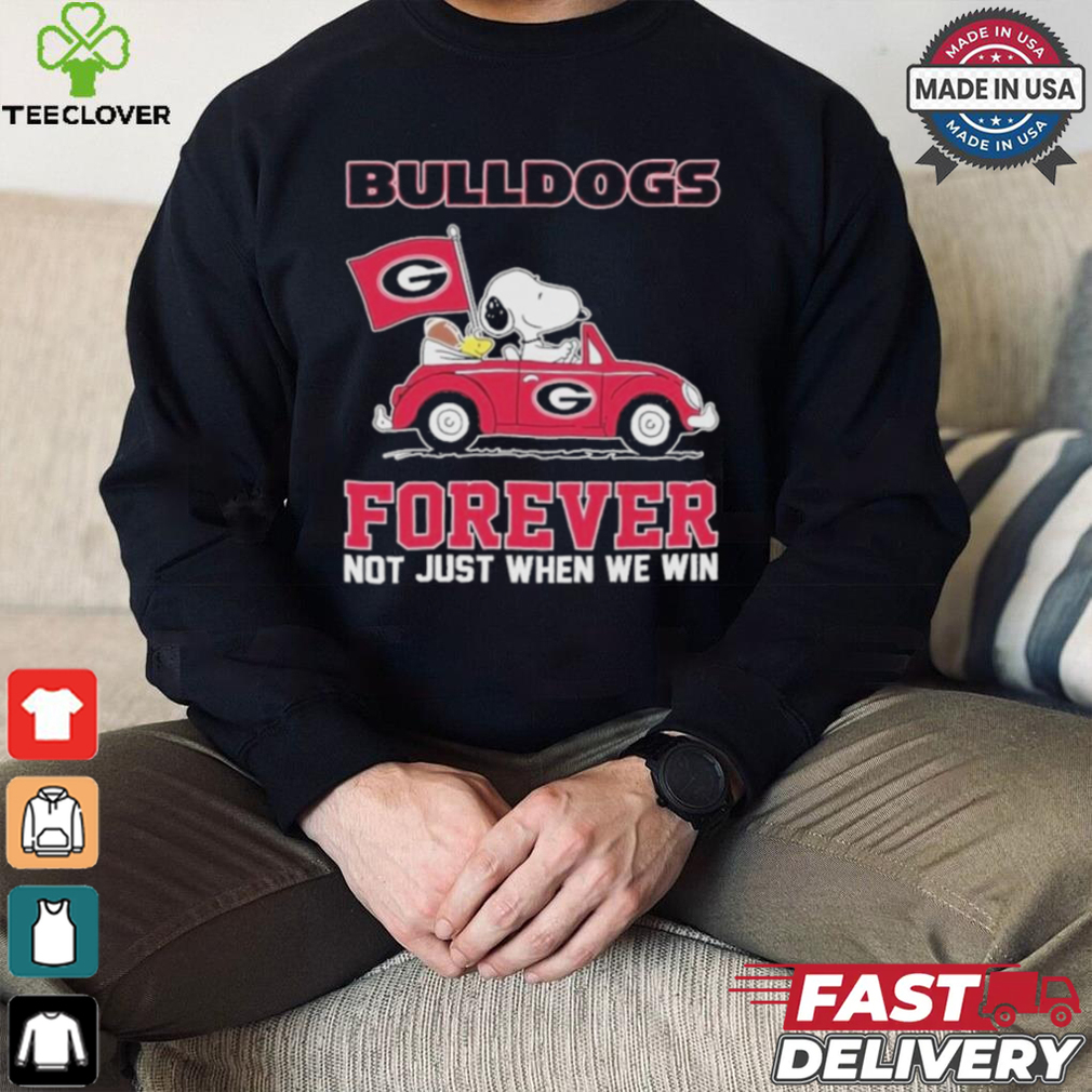 Georgia Bulldogs Snoopy Fan Forever Not Just When We Win And Lose T Shirt Georgia Bulldogs Snoopy Fan Forever Not Just When We Win And Lose T Shirt