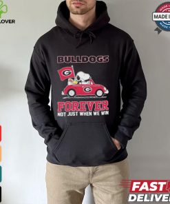 Georgia Bulldogs Snoopy Fan Forever Not Just When We Win And Lose T Shirt