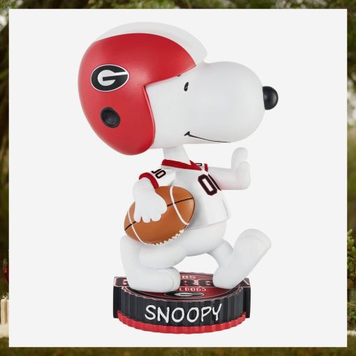 Georgia Bulldogs Snoopy Peanuts Bighead Bobblehead Ornament