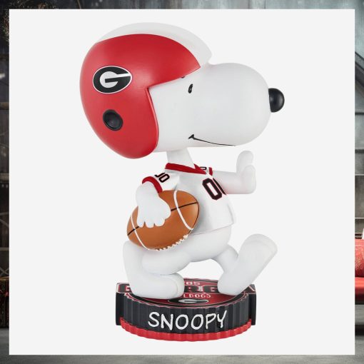 Georgia Bulldogs Snoopy Peanuts Bighead Bobblehead Ornament