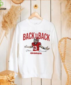 Georgia Bulldogs Stetson Bennett IV back to back signature 2023 shirt 1 Georgia Bulldogs Stetson Bennett IV back to back signature 2023 shirt