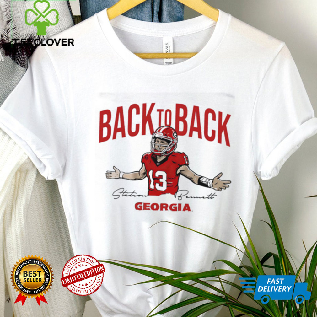 Georgia Bulldogs Stetson Bennett IV back to back signature 2023 shirt Georgia Bulldogs Stetson Bennett IV back to back signature 2023 shirt