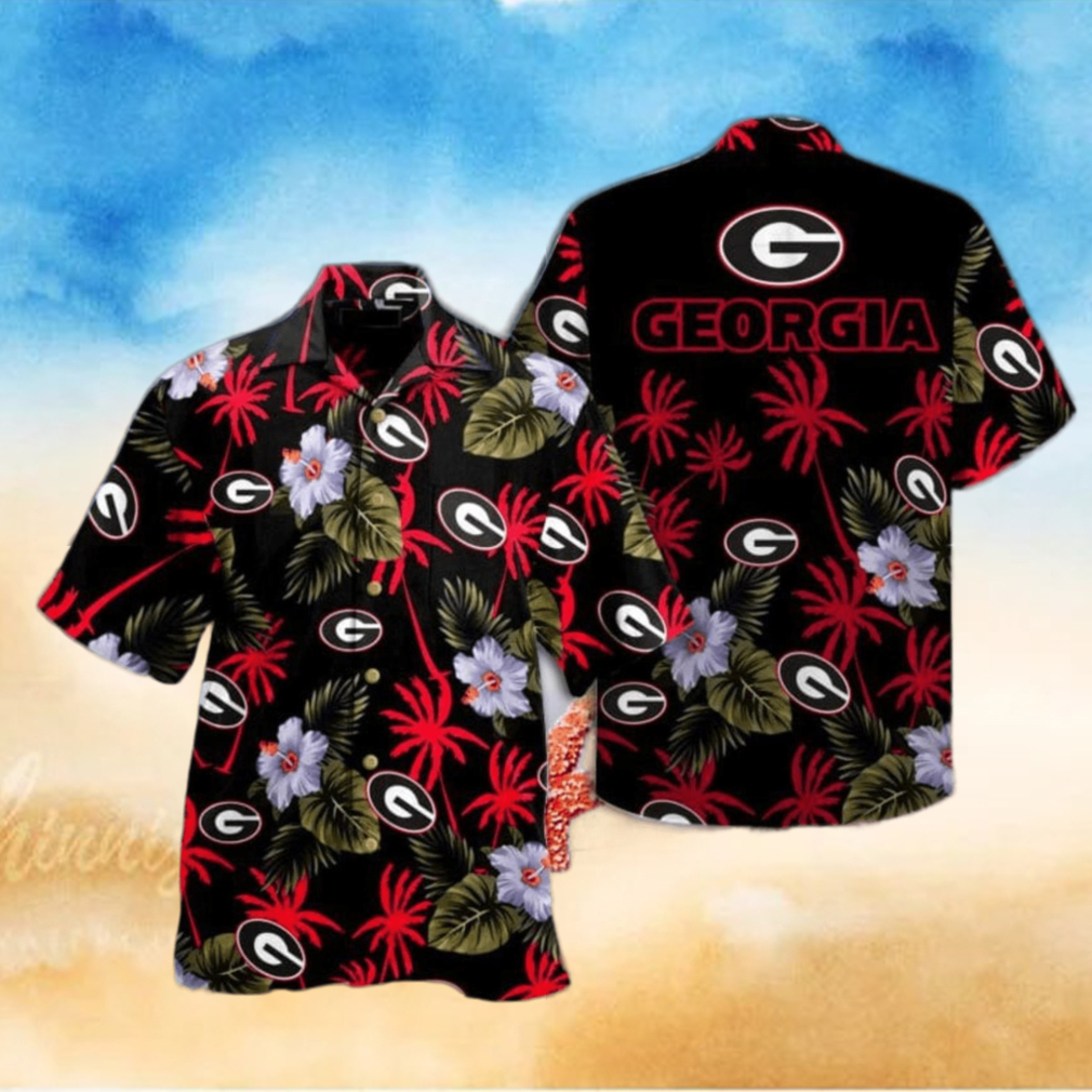 Georgia Bulldogs Summer Tropical Combo Hawaiian Shirt Georgia Bulldogs Summer Tropical Combo Hawaiian Shirt