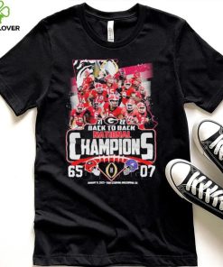 Georgia Bulldogs Team 2021 2022 Back To Back National Football Champions Shirt