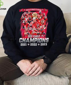 Georgia Bulldogs Team Back To Back To Back Sec East Champions 2021 2022 2023 Shirt