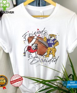 Georgia Bulldogs Vs LSU Tigers Friends House Divided Shirt