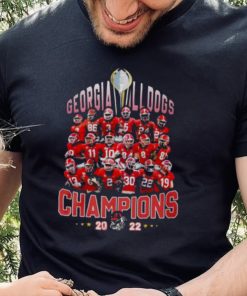 Georgia Bulldogs team football Champions 2022 shirt