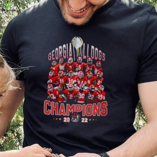 Georgia Bulldogs team football Champions 2022 shirt