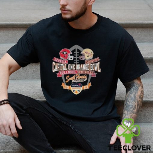 Georgia Bulldogs vs Florida State Seminoles 2023 Capital One Orange Bowl T Shirt