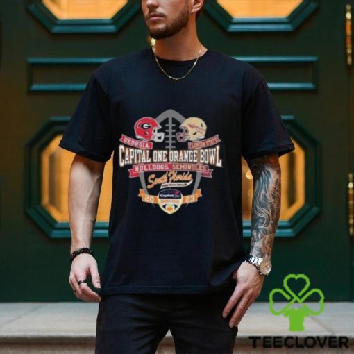Georgia Bulldogs vs Florida State Seminoles 2023 Capital One Orange Bowl T Shirt