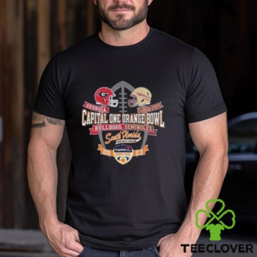 Georgia Bulldogs vs Florida State Seminoles 2023 Capital One Orange Bowl T Shirt