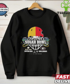 Georgia Bulldogs vs Notre Dame Fighting Irish 2025 Allstate Sugar Bowl Head To Head Helmet T Shirts