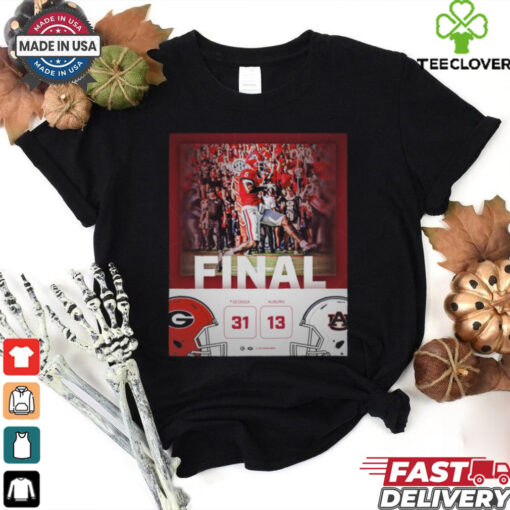 Georgia Bulldogs wins 31 13 Auburn Tigers football 2024 game final score hoodie, sweater, longsleeve, shirt v-neck, t-shirt