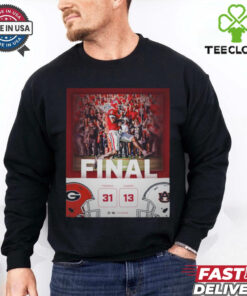 Georgia Bulldogs wins 31 13 Auburn Tigers football 2024 game final score hoodie, sweater, longsleeve, shirt v-neck, t-shirt