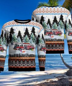 Georgia, Cobb County Fire & Emergency Services AOP 3D Ugly Christmas Sweater