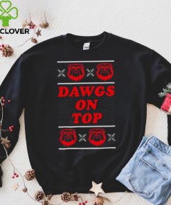 Georgia Dawgs On Top Tacky Christmas Ugly Shirt