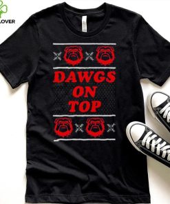 Georgia Dawgs On Top Tacky Christmas Ugly Shirt