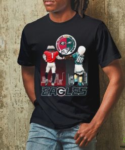 Georgia Eagles Hairy Dawg Georgia Bulldogs and Swoop Philadelphia Eagles shirt