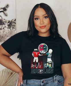 Georgia Eagles Hairy Dawg Georgia Bulldogs and Swoop Philadelphia Eagles shirt