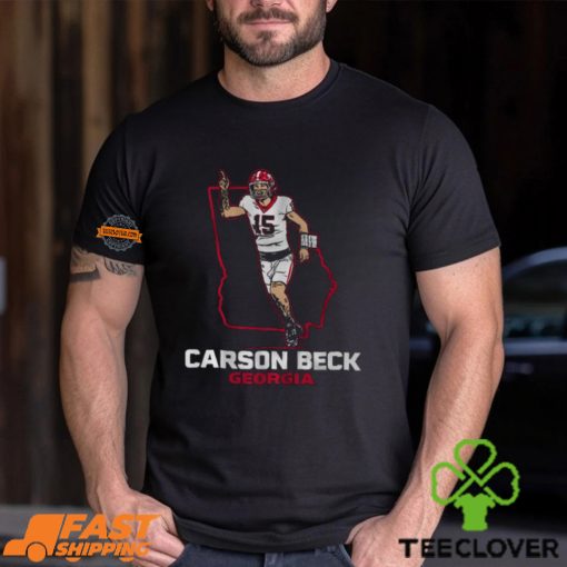 Georgia Football Carson Beck State Star Shirt