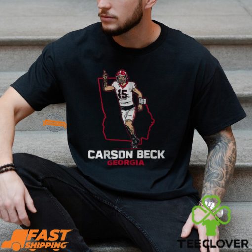 Georgia Football Carson Beck State Star Shirt