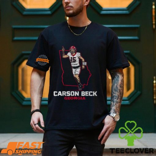 Georgia Football Carson Beck State Star Shirt