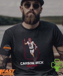 Georgia Football Carson Beck State Star Shirt