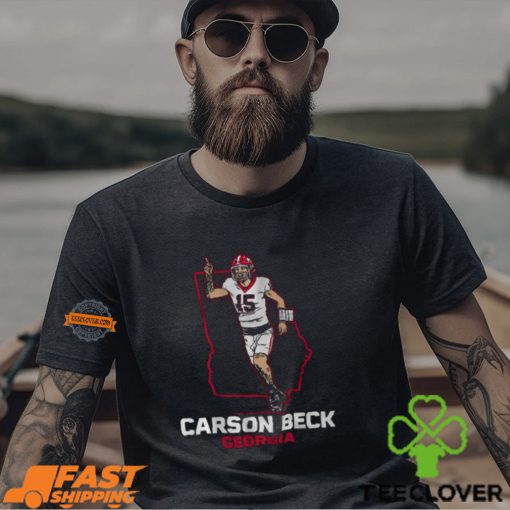 Georgia Football Carson Beck State Star Shirt