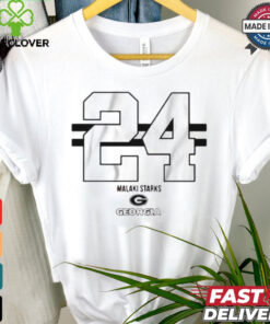 Georgia Football Malaki Starks 24 Stripe T shirt