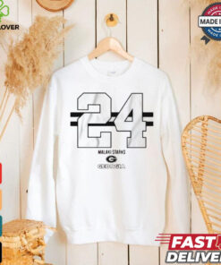 Georgia Football Malaki Starks 24 Stripe T shirt 1 Georgia Football Malaki Starks 24 Stripe T shirt
