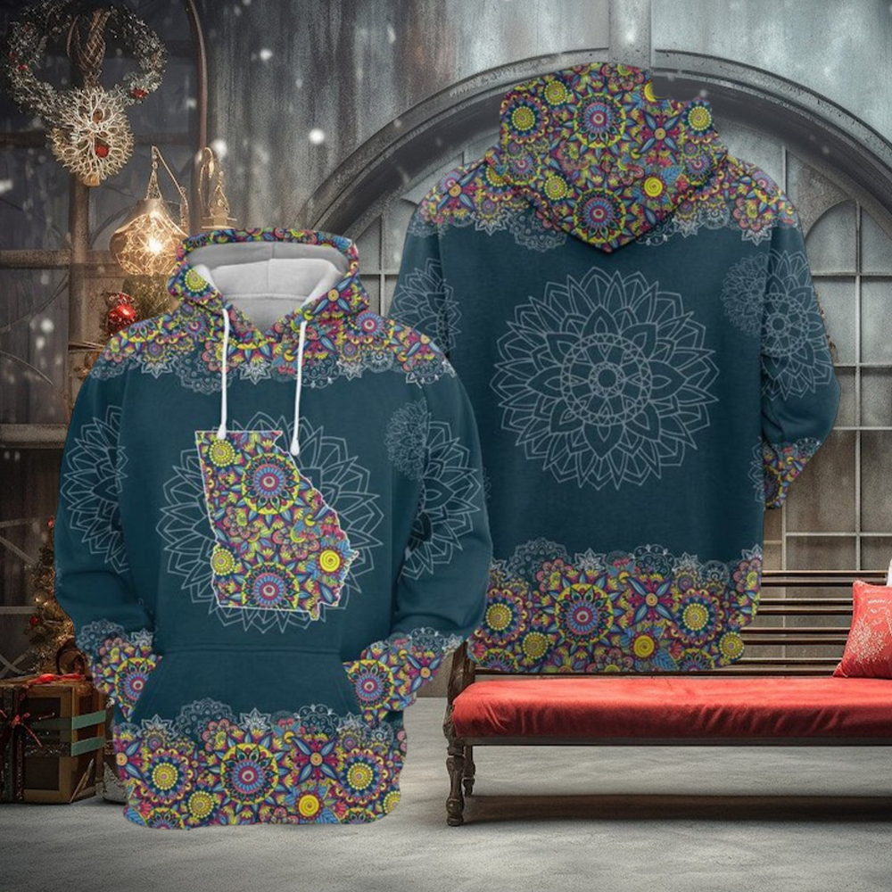 Georgia Mandala 3D Printed Hoodie Georgia Mandala 3D Printed Hoodie