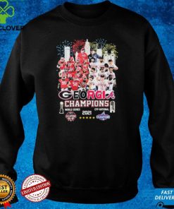 Georgia Sport Team Champions 2021 World Series And CFP National Signatures Shirt