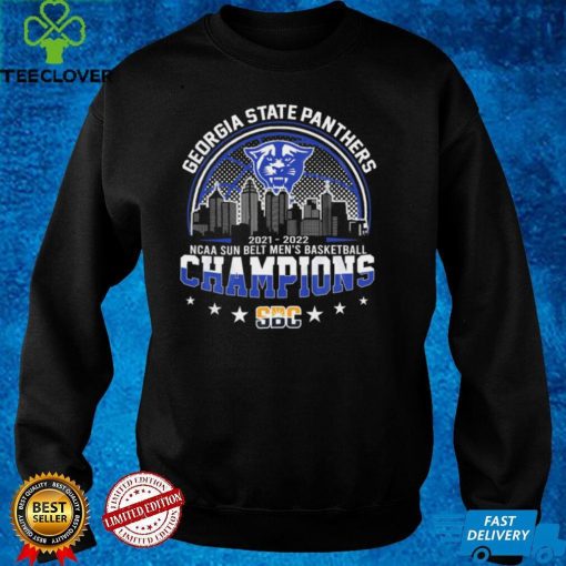 Georgia State 2021 2022 NCAA Sun Belt Men’s Basketball Champions Graphic Unisex T Shirt, Sweatshirt