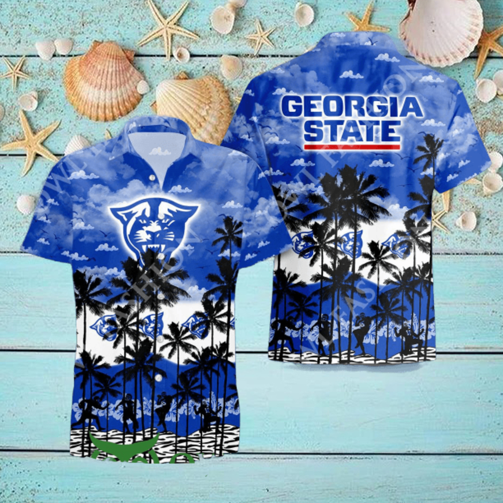 Georgia State Panthers Fan Designed NCAA Hawaiian Shirt Georgia State Panthers Fan Designed NCAA Hawaiian Shirt