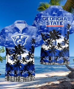 Georgia State Panthers Palms Tree Hawaiian Shirt