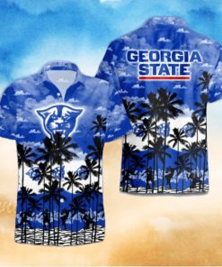 Georgia State Panthers Palms Tree Hawaiian Shirt