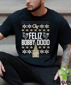 Georgia Tech Feliz Bobby Dodd Ugly Christmas Shirt