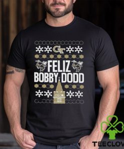 Georgia Tech Feliz Bobby Dodd Ugly Christmas Shirt